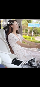 🔥ประเทศไทย🔥หมอนรองคอ พนักพิงศีรษะ เมมโมรี่โฟม หนังนิ่ม หมอนรองคอรถยนต์ อุปกรณ์เสริม สําหรับรถยนต์