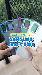 Hard Case For S4MSUNG A02S A03S Hologram Mika Casing Hybrid Silicon Cover Macaron