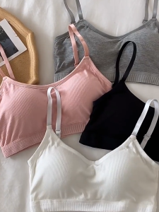 เสื้อในผู้หญิง รุ่นB-061 สปอร์ตบราไร้ขอบ ไร้โครง ฟรีไซส์ มีหลากสีให้เลือก พร้อมส่ง