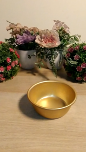 CHOBIG Mangkok Makgeolli Korea / Mangkuk Makan Minum Soup Serbaguna / Cup Drakor Emas Kecil / Bowl Mini GOLD