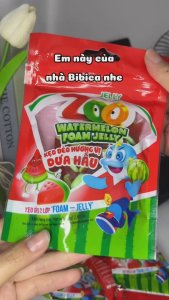 Kẹo Dẻo Zoo Foam Jelly Dưa hấu Bibica 80g