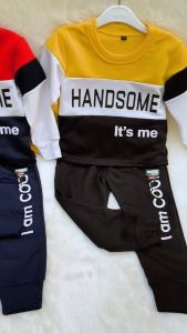 Masyken Handsome - Setelan Anak Laki Sweater - Usia 1-11 Tahun Bahan Babyterry Premium