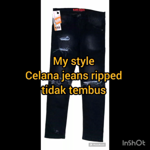 CELANA JEANS RIPPED PANJANG NGARET DAN TIDAK TEMBUSCELANA JEANS PRIA