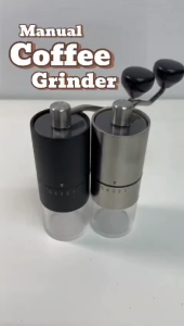 GossipBee Precision Manual/Electric Coffee Grinder with Ceramic Burr - Large Capacity Consistent Grind Size