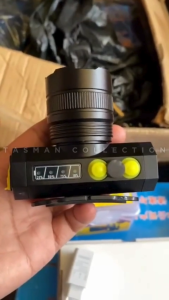 Senter Kepala Tahan 30Jam HEADLAMP LED KISEKI CK-ZOOM8 Metal Body Tahan Air Waterproof Cahaya Putih 100W Jarak Sorot 2500 Meter Baterai Cas USB Type-C 4000mAh Tahan 30 Jam Laz COD Senter Kepala Zoom 100 Watt - TASMAN COLLECTION