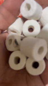 เซรามิคริง ดูดกลิ่นตู้ปลา เซรามิคแบบพรุน รูตรงกลาง ฟรีถูกตาข่าย