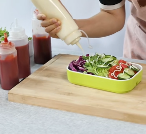 KWE Botol Saus Mayonaise & Botol Kecap Plastik 650ml/450ml/350ml/250ml