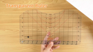 HTVRONT T-Shirt Alignment Ruler Craft Ruler with Guide for Making Fashion Center Design Adult Youth Toddler Tshirt Measurement Tool for Heat Press in HTV Vinyl