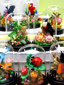 Wise Hawk Block Balody Insect In Transparent Cover Lady Bug Butterfly Gift Decoration Building Brick Toy Boy Girl 昆虫系列