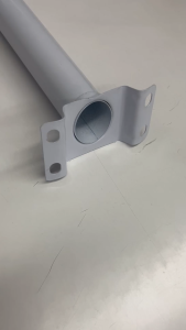 Mounting Pole Steel Pole for LED Street Light Bracket White color