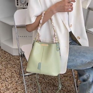 Baggie (Ready Stock) Women Bucket Bag Crossbody Basket Bags Niche Style Korean Large Space Handbag Fashion Casual Daily