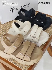 OCTAVIA Sandal Slingback Wedges Wanita #OC-2321 (FREE BOX)