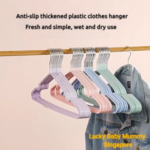 Extra Thick Stainless-Steel PVC Anti-Slip Metal Hanger Adult Kids Clothing Hanger #MULTI-PURPOSE / Lucky Living