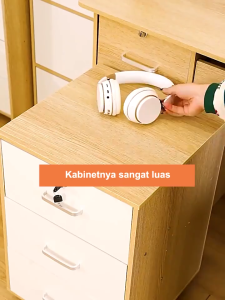 Meja Nakas Dengan Kunci Laci Lemari kantor laci Loker kabinet rendah Meja Nakas Bed Side Laci