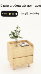 FREESHIP HCM - Tủ Đầu Giường Tab Đầu Giường Gỗ MDF Tatana TG008 - có thiết kế theo yêu cầu