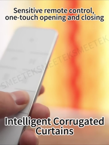 Customized Smart Corrugated Curtains Blackout Fantasy Snowflake Curtains Living Room Shade Blinds