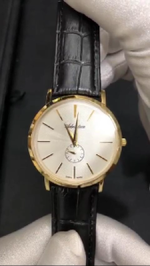 ADRIATICA Swiss Made Classic Gold Watches Small Second Hand Men Women Leather Strap Watch 41mm A1113.1213Q