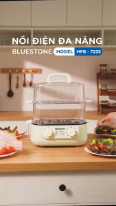 Nồi Hấp Đa Năng BlueStone MPB-7235 - 1500W - 2 Tầng - Dung tích 12 lít - Bảo hàng 2 năm - Hàng chính hãng Nồi Hấp Cho Cá Nguyên Con - Lazada