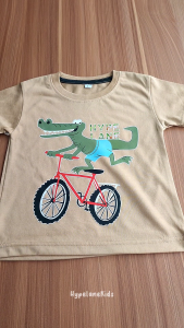 Baju Kaos Distro Anak Laki-laki Karakter Kartun Buaya Lucu Import 1-10 Tahun - Hypelane DTF2