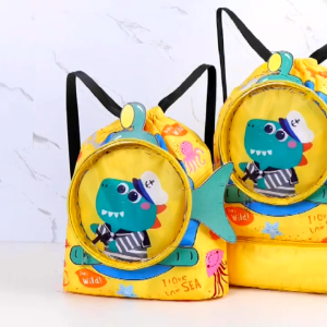 กระเป๋าใส่ชุดว่ายน้ำเด็ก กันน้ำPVC กระเป๋าใส่ชุดว่ายน้ำ กระเป๋าว่ายน้ำเด็ก แยกส่วนเปียกและแห้ง