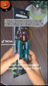 ang Kupas Potong Kabel / Wire Crimper Pliers Tools 8"
