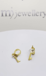 MJ Jewellery Gold Key Charm P36 375 Gold & 916 Gold