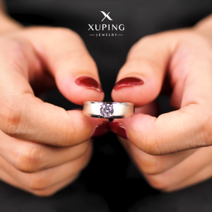 Xuping Cincin Silver Wanita Mata 1 Motif Pasir 0122010300