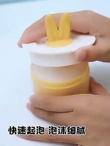 Bunny Ears Facial Cleanser Bubble Maker Foam Cup Bottle Tool Face Cleansing Milk / Shower Gel / Shampoo Foamer Bubble Foaming Cup 洗面奶打泡器 起泡器