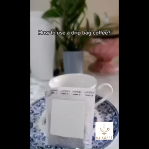French Vanilla Flavored Aroma 10pcs Drip Coffee Freshly Ground Beans Individually Sealed Pack with label