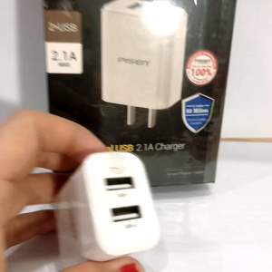 Cóc sạc PISEN DUAL USB Charger 2.1A ( MF-A03CN ) 2 cổng sạc công suất 15.5W - Hàng chính hãng