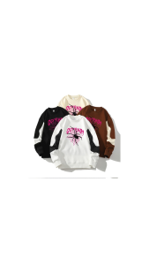 SWEATER CREWNECK SPIDER JARING PINK RETRO VINTAGE PRIA WANITA REGULER SIZE LOKAL