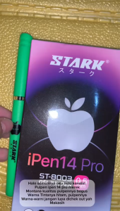 Pulpen Gel Ipen14 pro Stark 1 pack isi 12 pcs Pen tinta hitam Anti Bocor