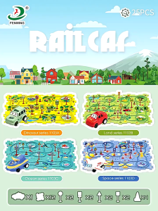 Mainan Trek Puzzle Elektrik DIY Mobil Pesawat Cepat Automatic Move Mainan Edukasi Anak