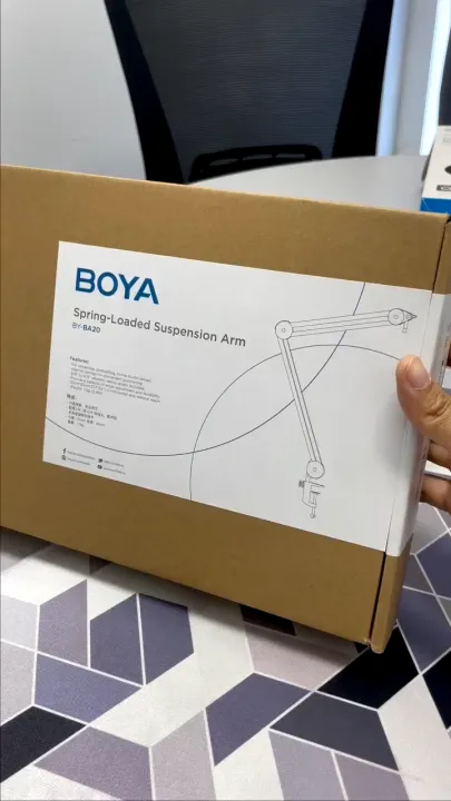 BOYA BY-BA20 Spring-Loaded Microphone Suspension Boom Arm | Lazada
