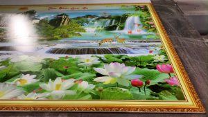 Hoa hướng dương - tranh gạch men