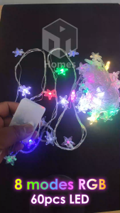🔥RAYA SPECIAL🔥 LED String Lighting STAR TYPE LAMPU EXTENDABLE COLORFUL CRISTAL LIGHT FULL COPPER LAMPU HIASAN LAMPU RAYA