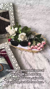 Hampers/Parcel/Souvernir Hampers Serba Istimewa Mukena hyget Sajadah Travel & Tasbih