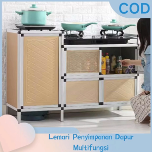 Lemari Meja Kompor Gas & Lemari Penyimpanan Dapur Multifungsi