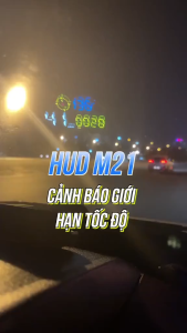 Bộ HUD M21 ô tô OBD GPS Hiển Thị Tốc Độ Thông Tin Lên Trên Kính lái Có cảnh báo giọng nói tiếng việt