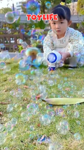 Máy bắn bong bóng xà phòng tự động 20 lỗ súng bắn bong bóng 20 nong máy thổi bong bóng đồ chơi thổi bong bóng TOYLIFE