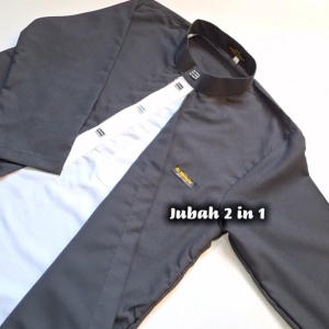 Jubah anak laki laki 5-14 tahun polosan 2 in 1 bahan katun super halus gamis anak tebaru