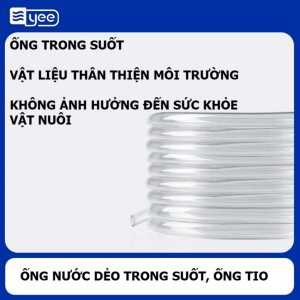 Ống nước dẻo trong suốt ống tio trắng trong nhựa dẻo 8mm 13mm 16mm 19mm 25mm (giá/1m)