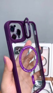 HS-026 CASE PREMIUM STANDING CAMERA LENS MAGSAFE NEW IPHONE 14 /14 PRO/ 14 PLUS / 14 PROMAX / 15 / 15 PRO / 15 PRO MAX