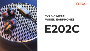 Olike E202C Earphone Wired USB Type-C Metal HiFi Best Bass Sound Quality