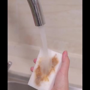 ฟองน้ำนาโน magic sponge ผ้าล้างจาน ผ้าวิเศษ ฟองน้ำ อุปกรณ์เครื่องครัว โถปากกาทำความสะอาด แผ่นรองจาน ขจัดคราบหนัก