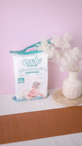 (HÀNG CÔNG TY) Khăn khô đa năng cao cấp cho bé EcoWipes Ecobi không mùi không paraben an toàn cho da bé