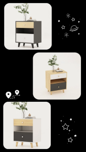 FREESHIP HCM - Tủ Đầu Giường Tab Đầu Giường Gỗ MDF Tatana TG013 - có thiết kế theo yêu cầu