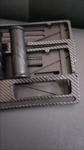 PAKET DUDUKAN PLAT MOTOR KARBON + HAND GRIP STANDAR HONDA