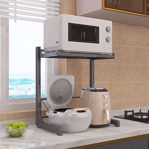 ~SG Stock~ Height & Length are Adjustable Microwave Oven Rack Oven Holder Oven Stand Microwave Shelf Microwave Rack Microwave Stand Microwave Holder Kitchen Shelf Kitchen Rack Countertop Rack Desktop Rack Toaster Rack Rice Cooker Rack Countertop Shelf