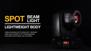 stage light led headlight 150W beam moving head RGBW 4IN1 disco light spotlight prism  rainbow effect prism smart body